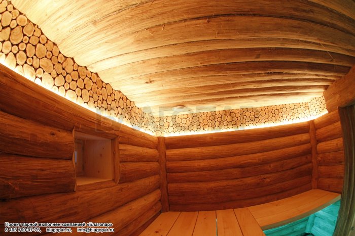 Парная липовый горбыль