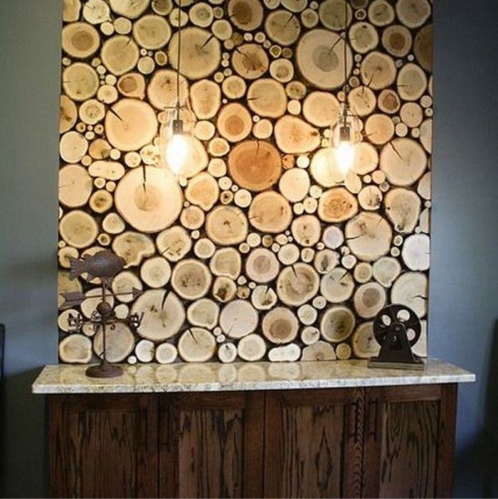 Деревянный декор на стену