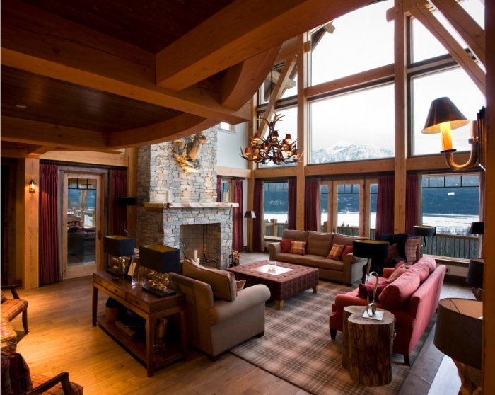 Гостиная в канадском стиле