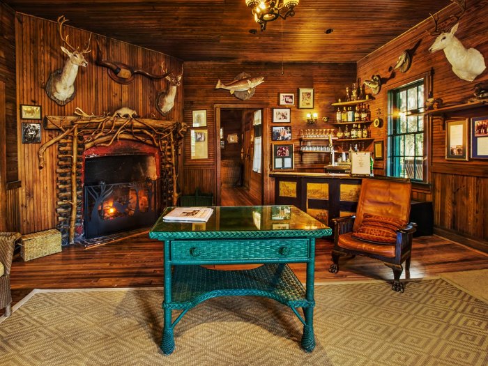 Охотничий домик интерьер