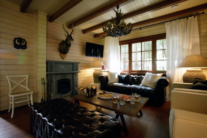 Охотничий дом интерьер