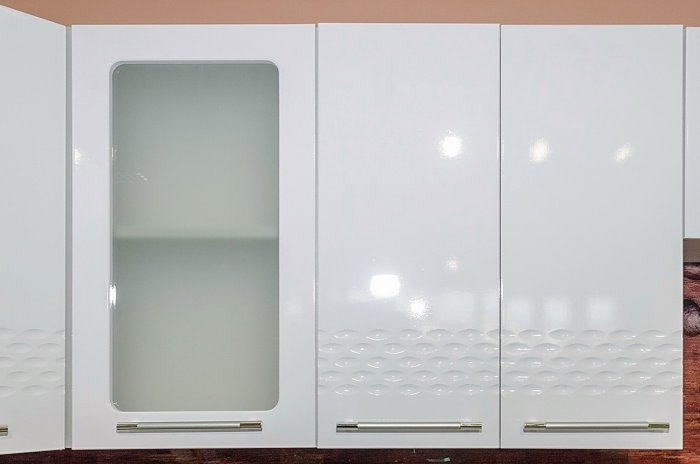 Модульная кухня капля белый глянец