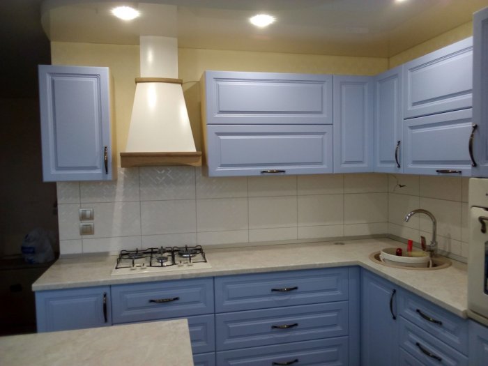 Кухня с фрезерованными фасадами МДФ