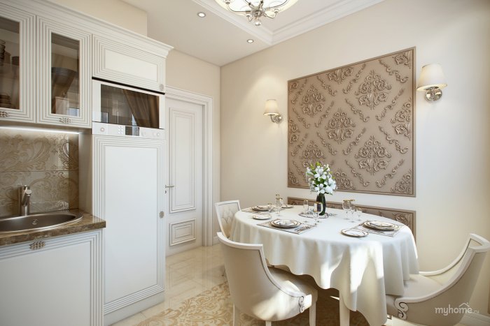 Молдинги на кухне