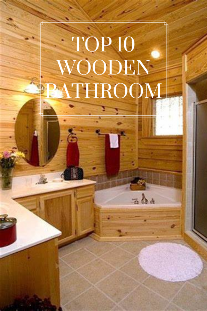 Угловая ванная в деревянном доме