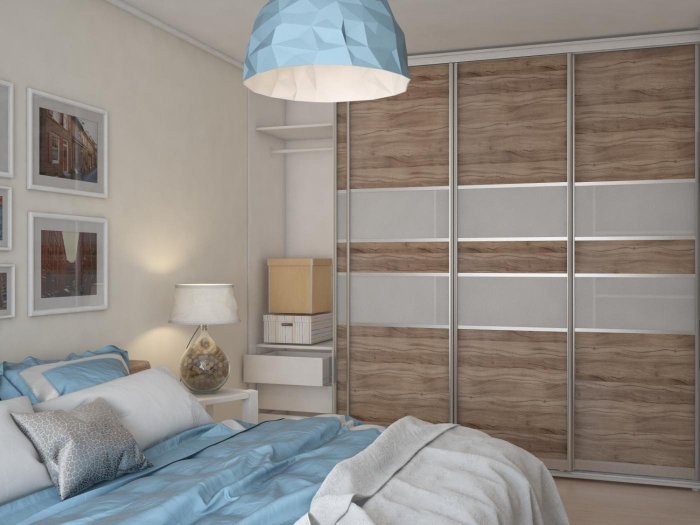 Шкаф-купе в спальню в стиле лофт