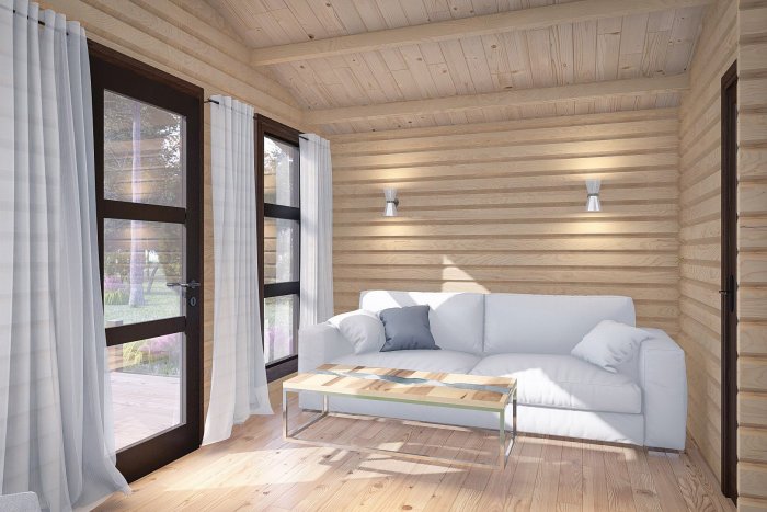 Скандинавский профиль имитация бруса