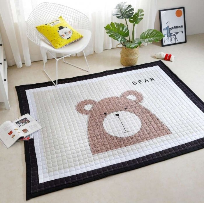 Коврик для детской Pudra Home ковер Радуга, хлопок