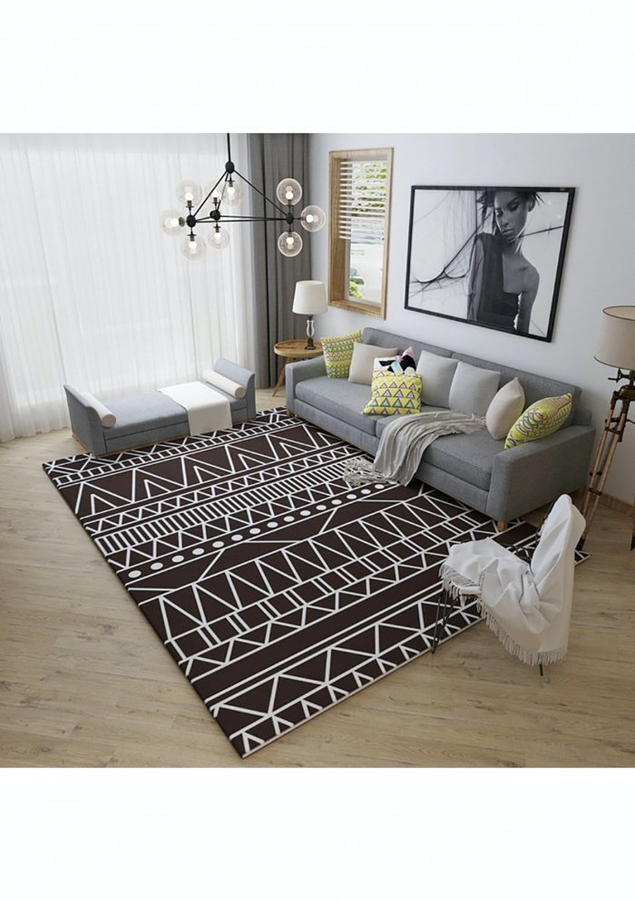 Ковер в гостиную в скандинавском стиле