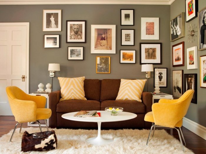 Сочетание цветов стен в интерьере