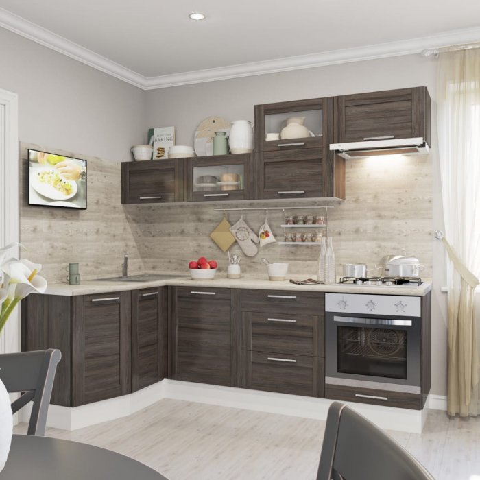 Фрейм темный кухня Леруа