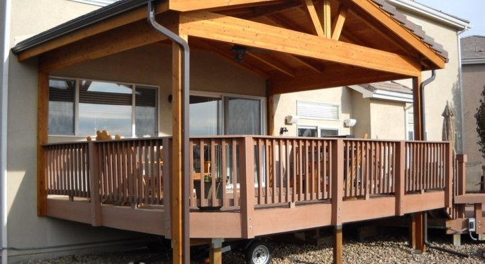 Веранда из дерева