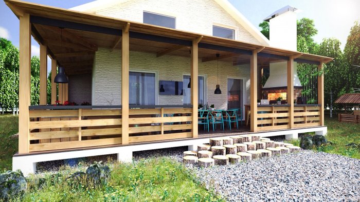 Терраса на даче