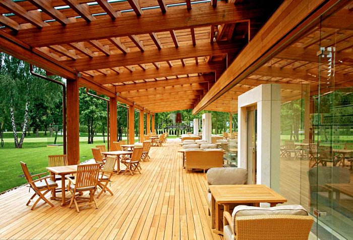 Красивые деревянные террасы