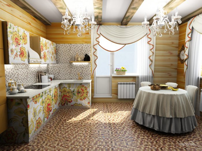 Интерьер в русском народном стиле
