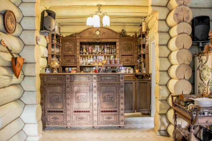 Деревенский интерьер в русском стиле