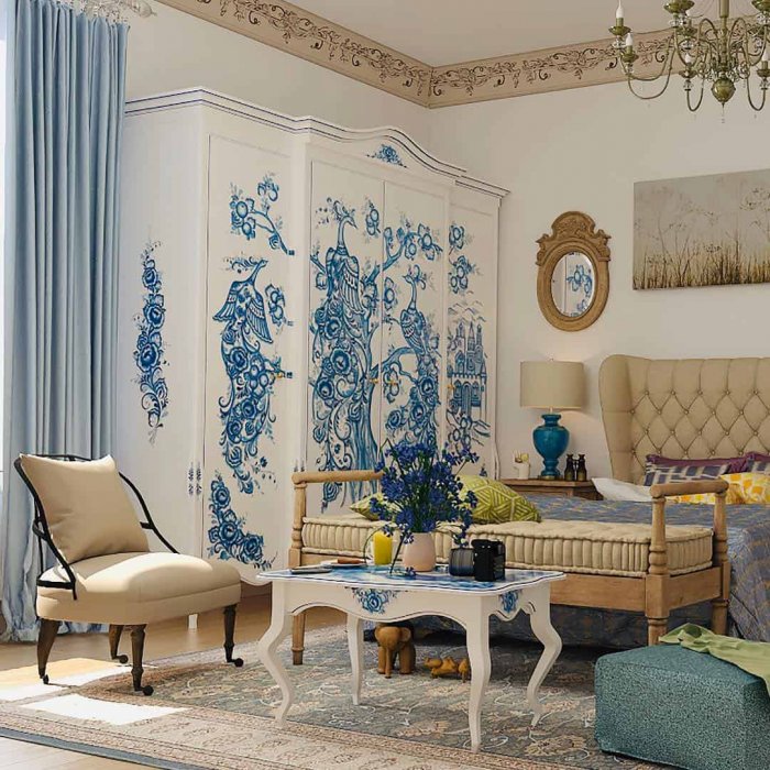 Интерьер в народном стиле