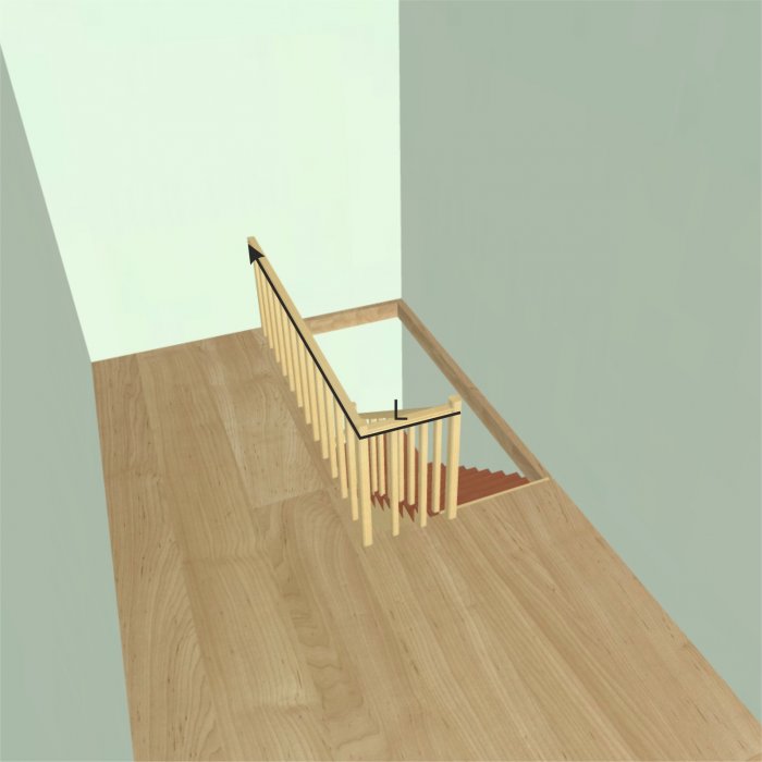 Лестничный проем на второй этаж