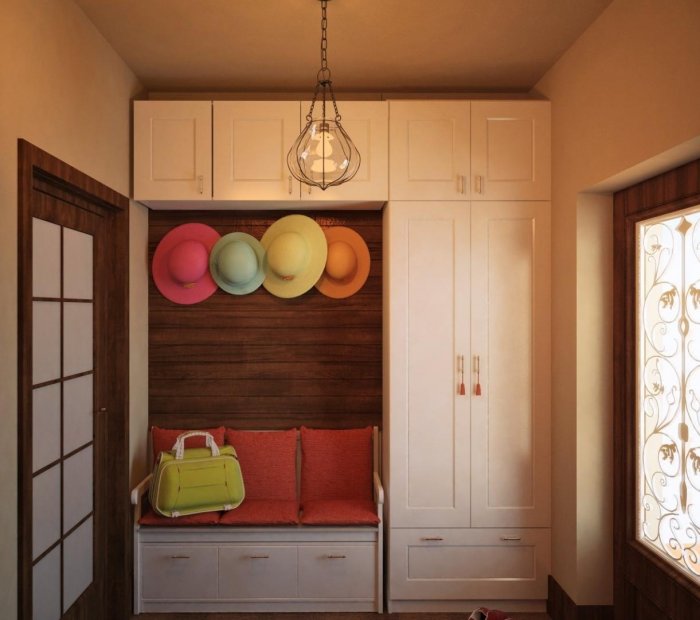 Прихожая на даче в скандинавском стиле