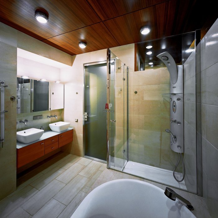 Ванная комната в стиле Техно