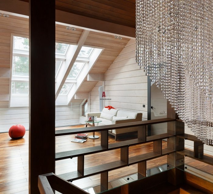 Зонирование пространства на мансарде