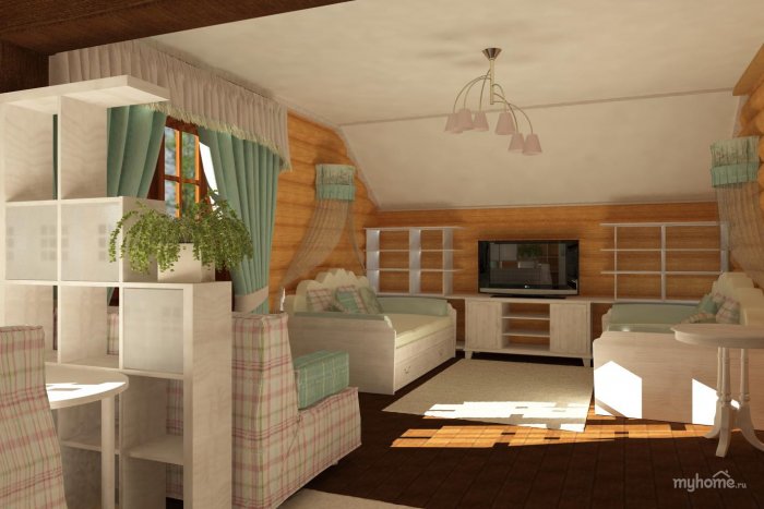 Зонирование в дачном доме