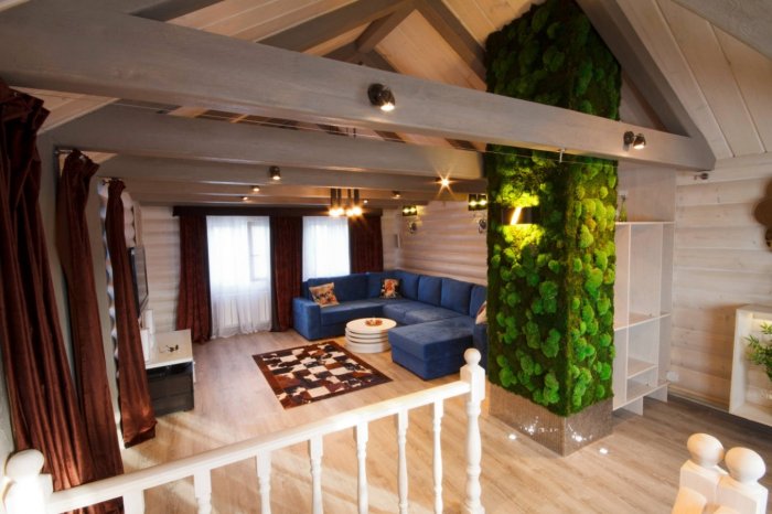 Зонирование второго этажа