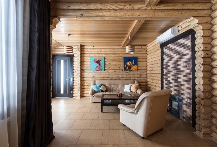 Зонирование в бревенчатом доме