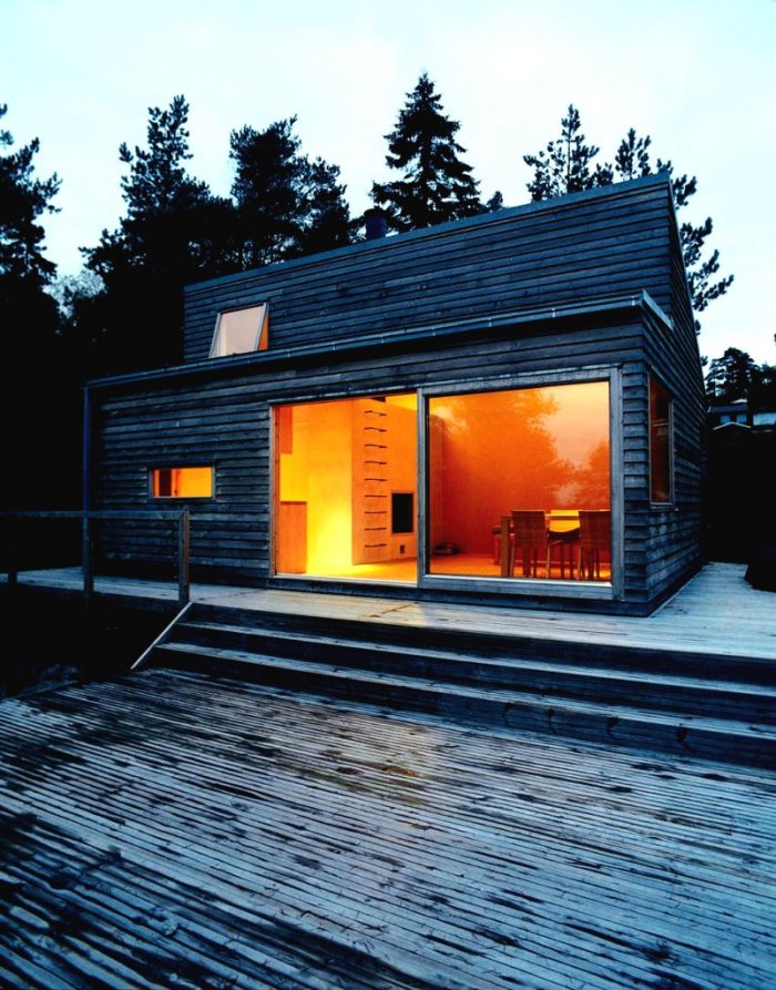 Дом в Скандинавии в лесу