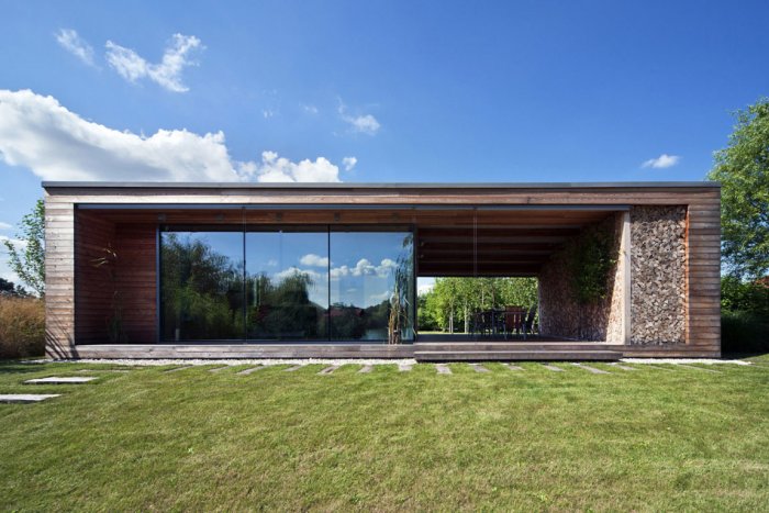 Барнхаус плоской крышей