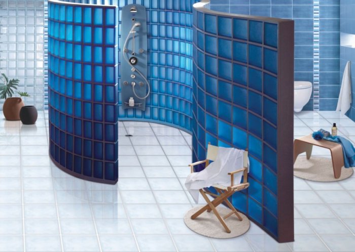 Стекло блок перегородки душа стеклоблоки