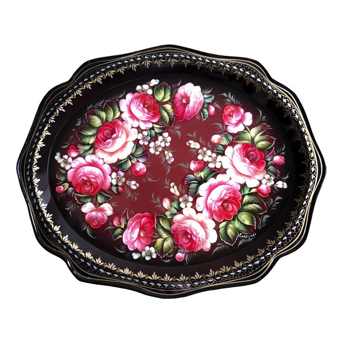 Жостово на белом фоне