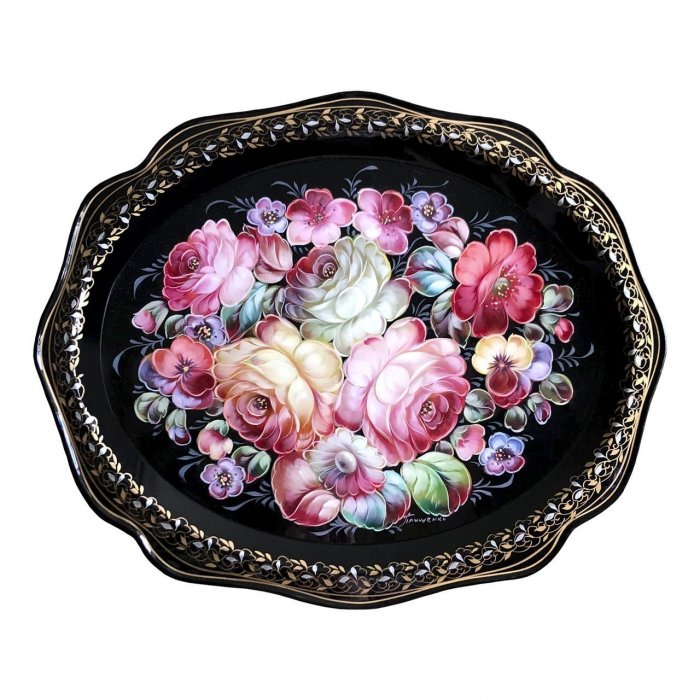 Жостовский поднос a3d17032021002 цветы