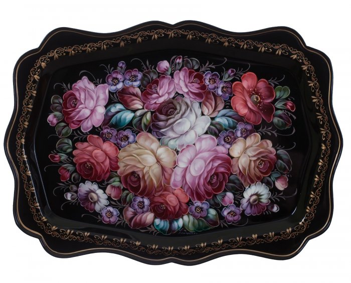 Декоративные подносы в интерьере