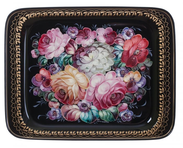 Украсить поднос бисером