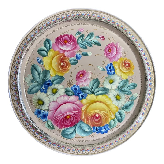 Жостовские подносы художник Савельев к