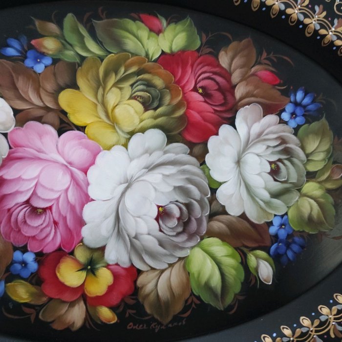 Жостовская роспись рококо