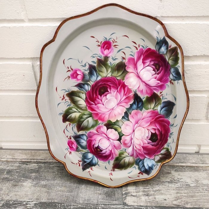 Стул с Жостовской росписью