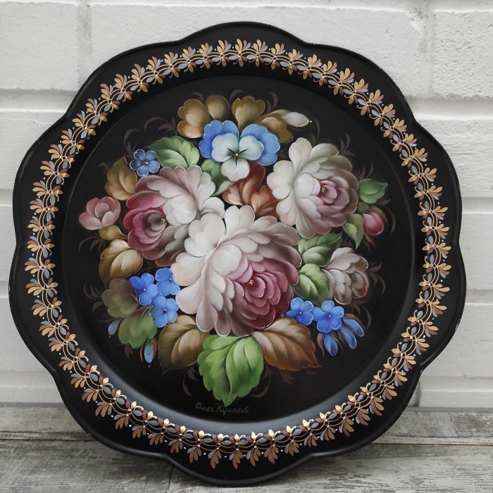 Поднос в стиле жомтова