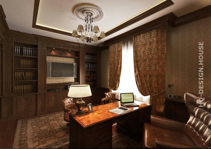 Кабинет в загородном доме