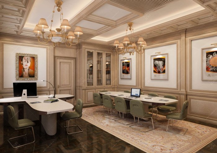 Кабинет в стиле Шале