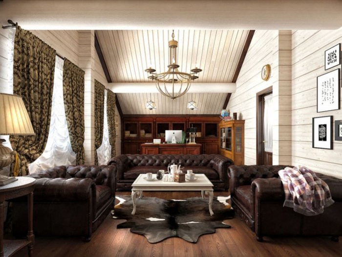 Кабинет в загородном доме