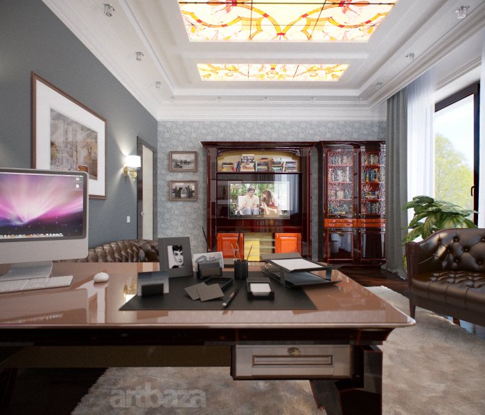 Кабинет в загородном доме