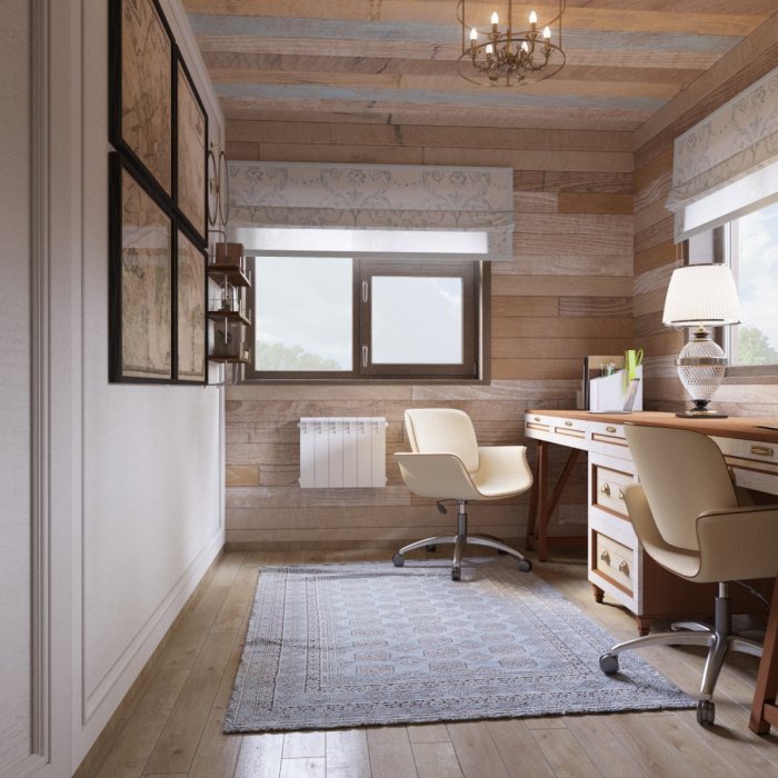 Маленький кабинет в английском стиле