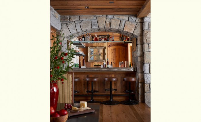 Барная стойка в деревенском стиле