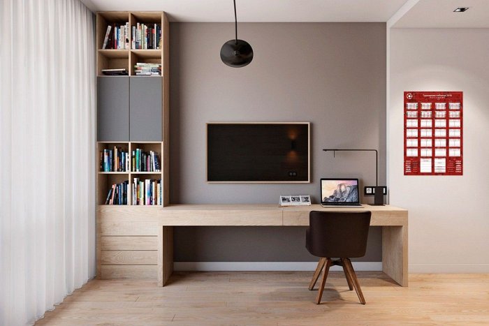 Стеллаж с рабочим местом