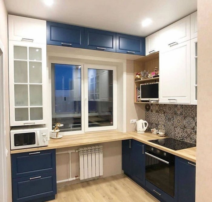 Подоконник на кухне