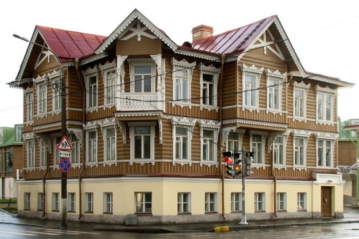 Деревянный русский Модерн усадьба Сукачева