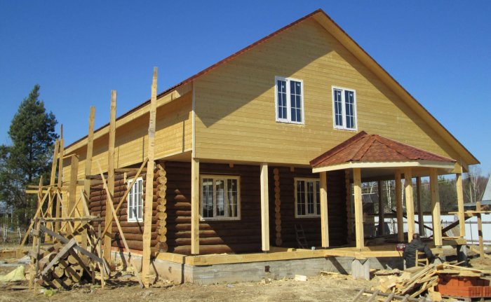 Деконструкция деревянного дома