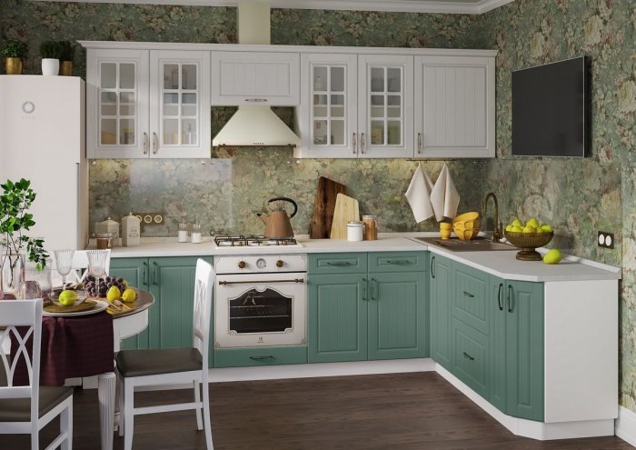 Кухня София Лондон дуб изумруд